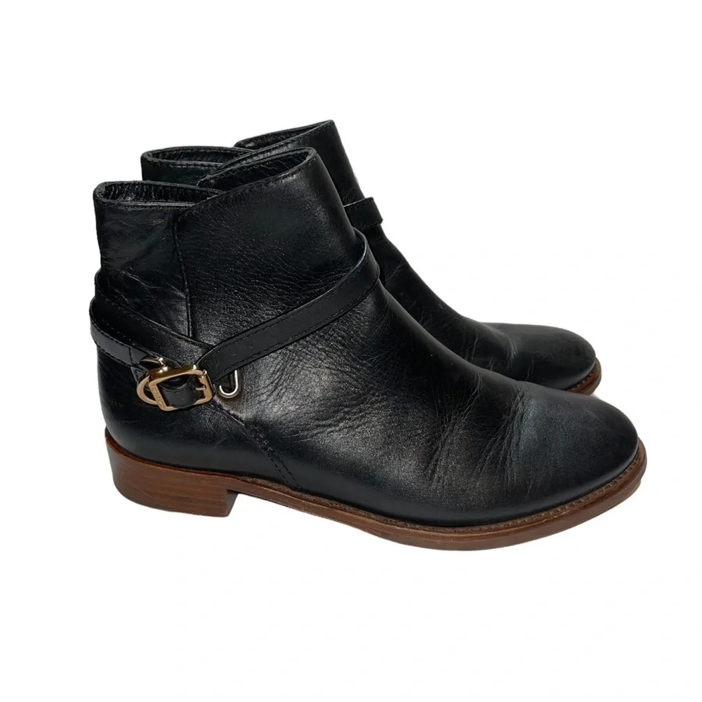 Tory Burch Women Leather Ankle Boots Size 8